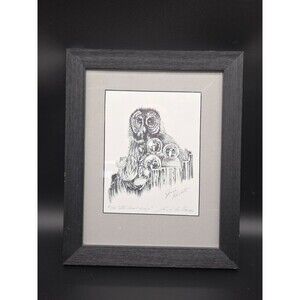 Joseph Hackett Framed Print Numbered 31 / 100 The Great Grays Great Gray Owls